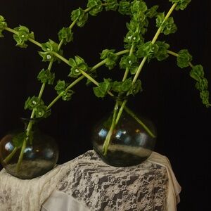 Glass vase floral object